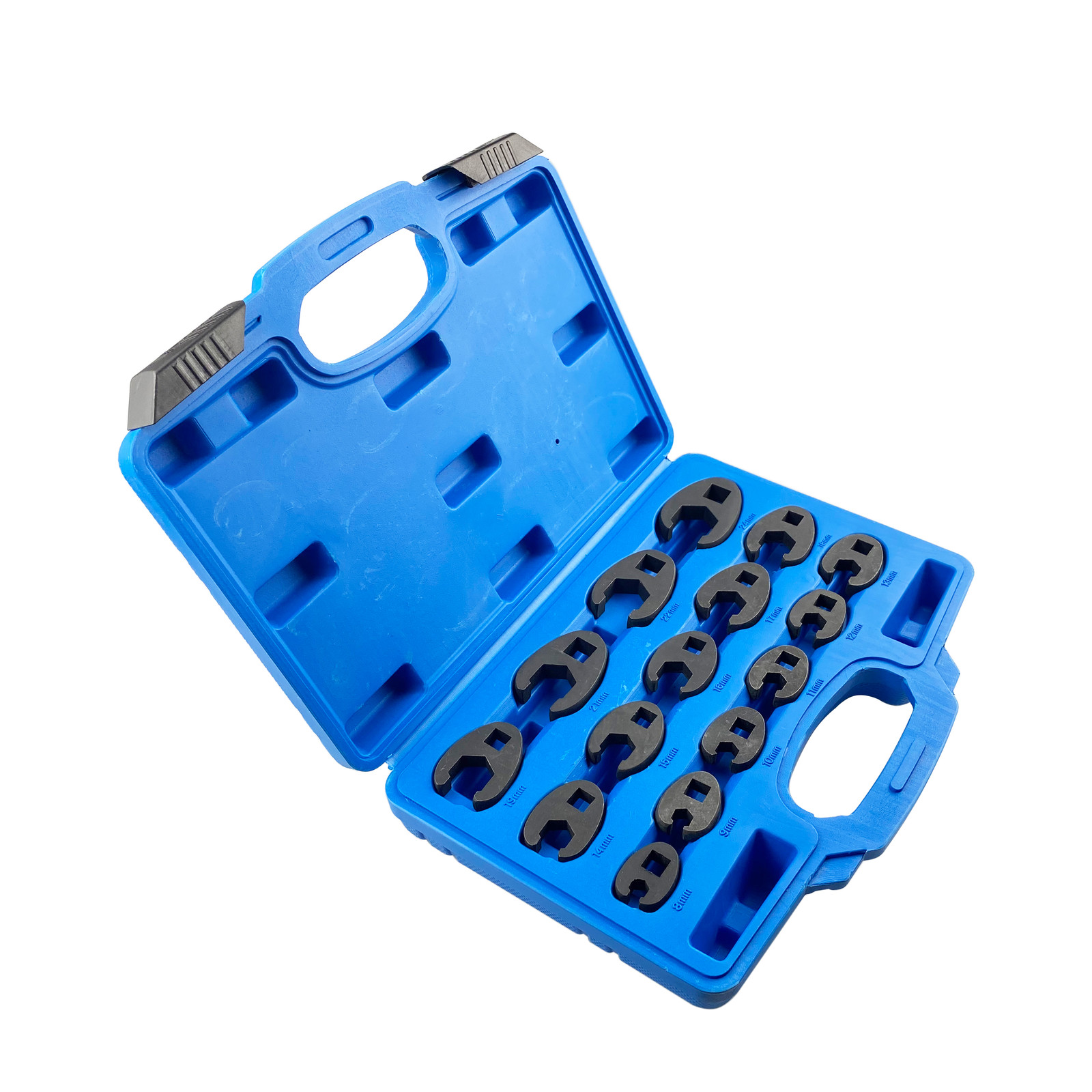 HFS(R) 3/8'',1/2'' Drive Crowfoot Flare Nut Wrench Set,8- 24mm/15PC,Cr-Mo Steel gallery