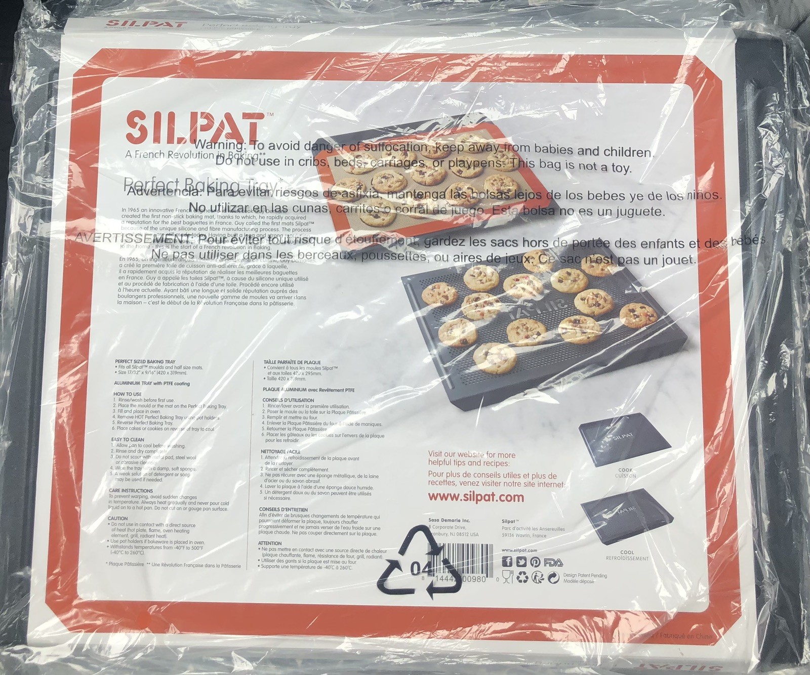 SILPAT "Perfect Baking Tray" Cook N' Cool Perforated Aluminum Tray NEW gallery