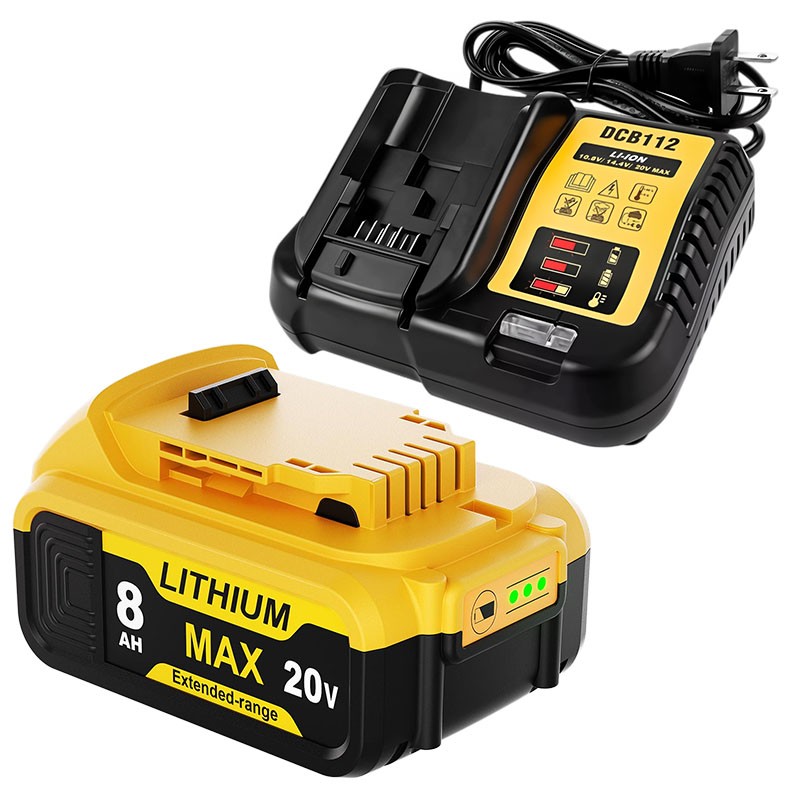 DCB200 8.0Ah Battery & Charger Combo For DeWalt 20V MAX Cordless Tools US Plug gallery