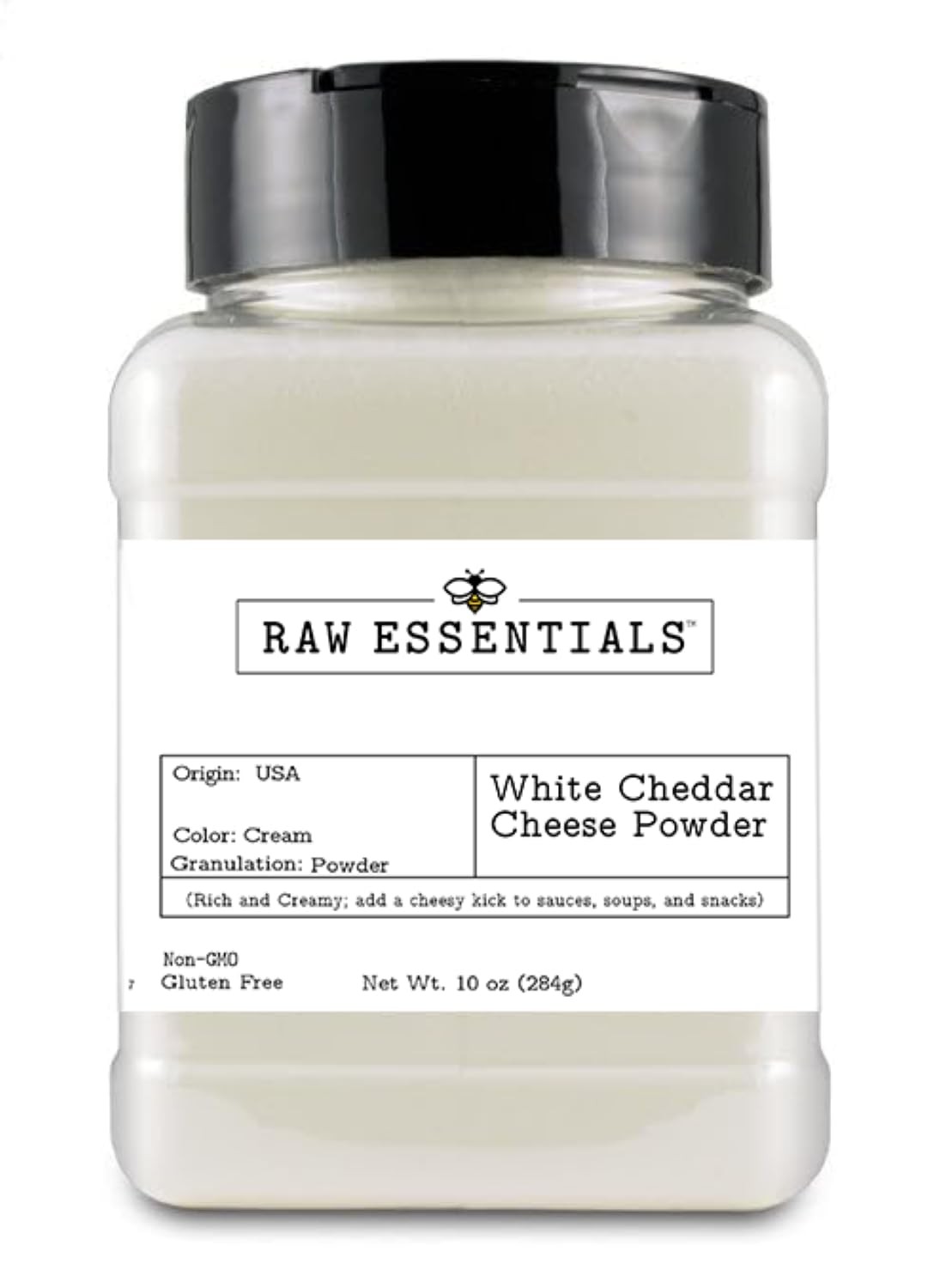 Raw Essentials White Cheddar Cheese Powder - 7.59 x 7.29 x 11.61 cm, 322g gallery