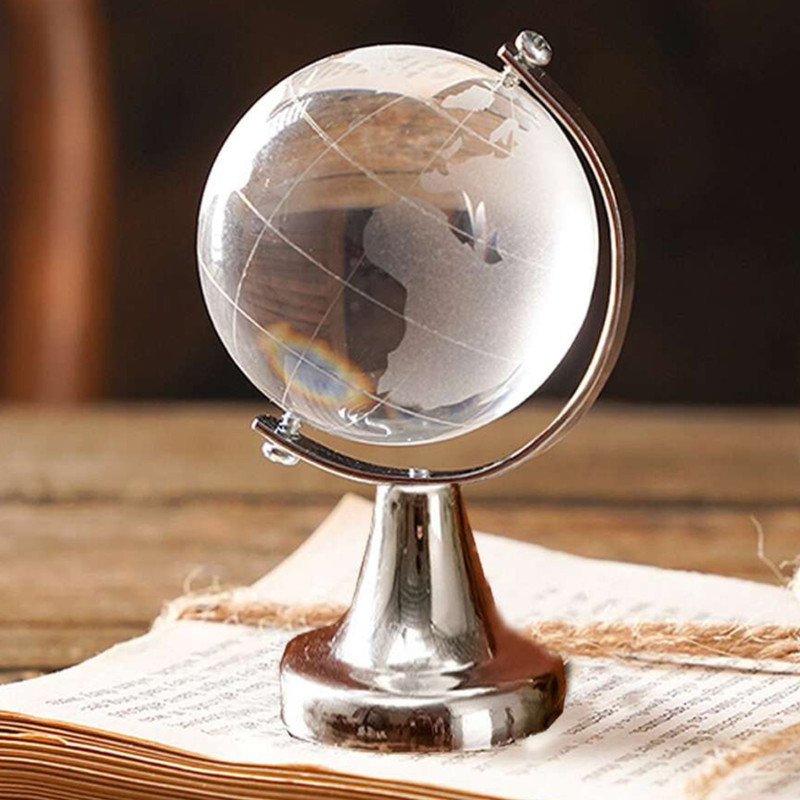 Geographic Earth Globe Decorative World Globe with Tiered Base Desk Globe (1 Pc) gallery