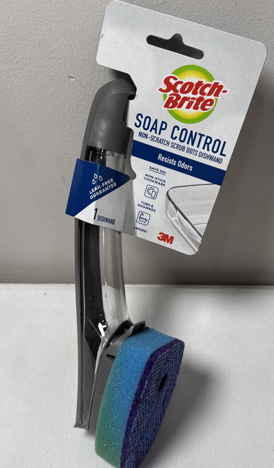 Scotch-Brite Advanced Soap Control Non-Scratch Dots Dishwand gallery