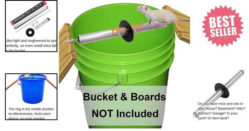Humane Live Catch Mouse Trap with Auto Rolling Reset - Safe for Kids & Pets gallery