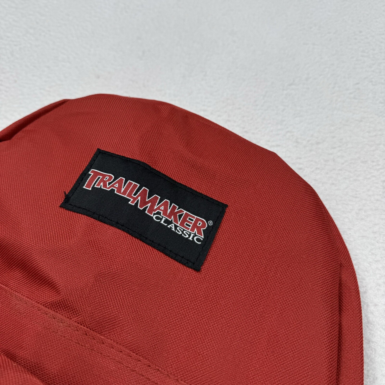 Vintage Trailmaker Classic 2 Pocket Backpack Red 14" Retro School 4