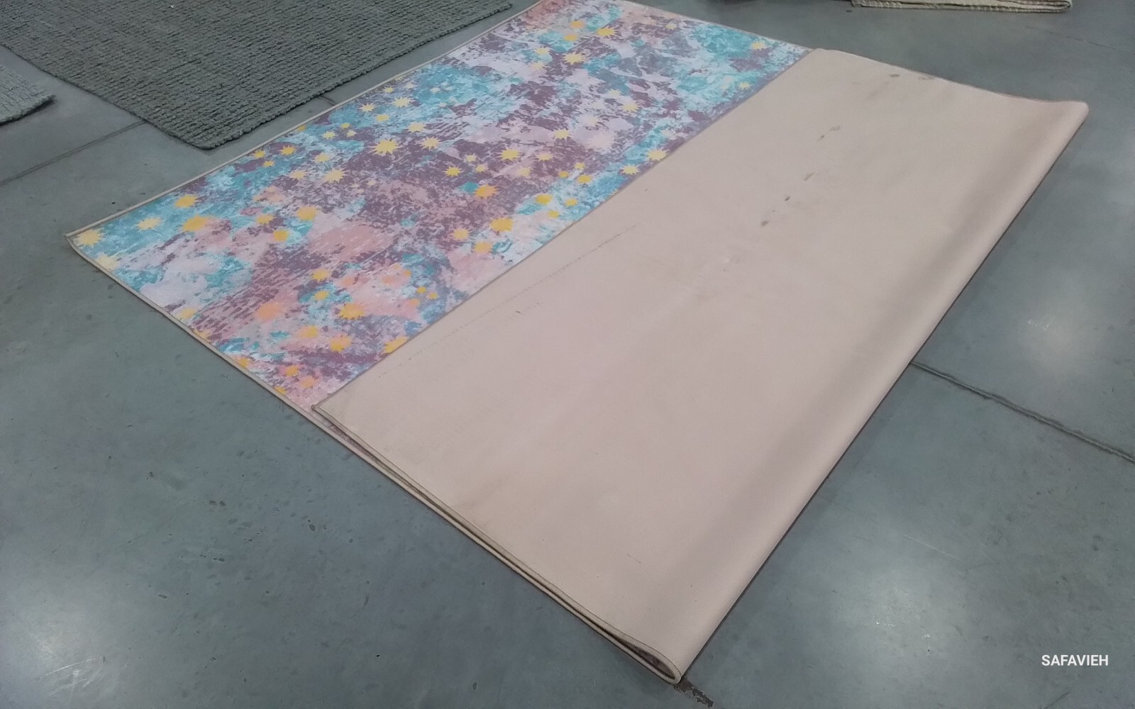 PURPLE / L BLUE 7'-9" x 10'-0" Back Stain Rug Reduced Price 1172771291 KPH257V-8 gallery