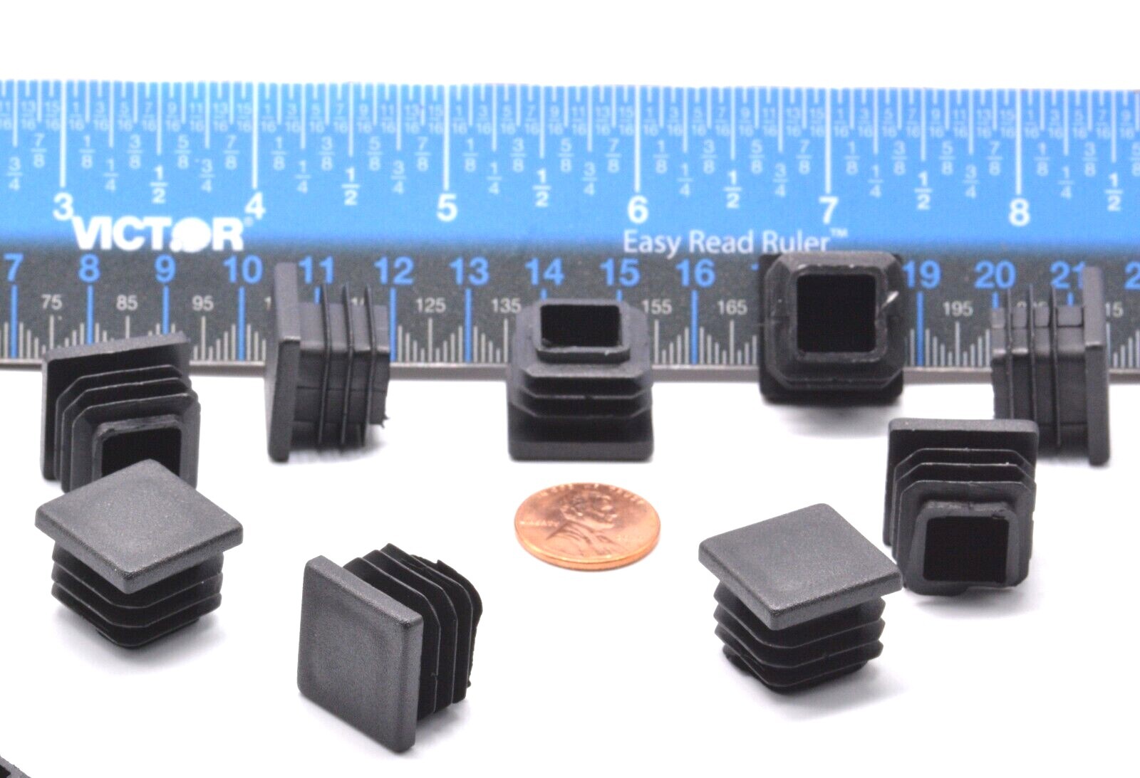 3/4" Inch Square Tube End Plug 3/4" Chair Glide Blanking Insert Plug Black gallery