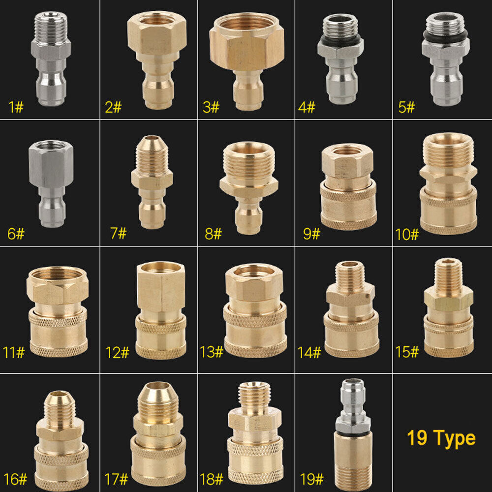 Quick Release Coupler Connector Fitting for High Pressure Washer Gun & Hose G1/4 gallery
