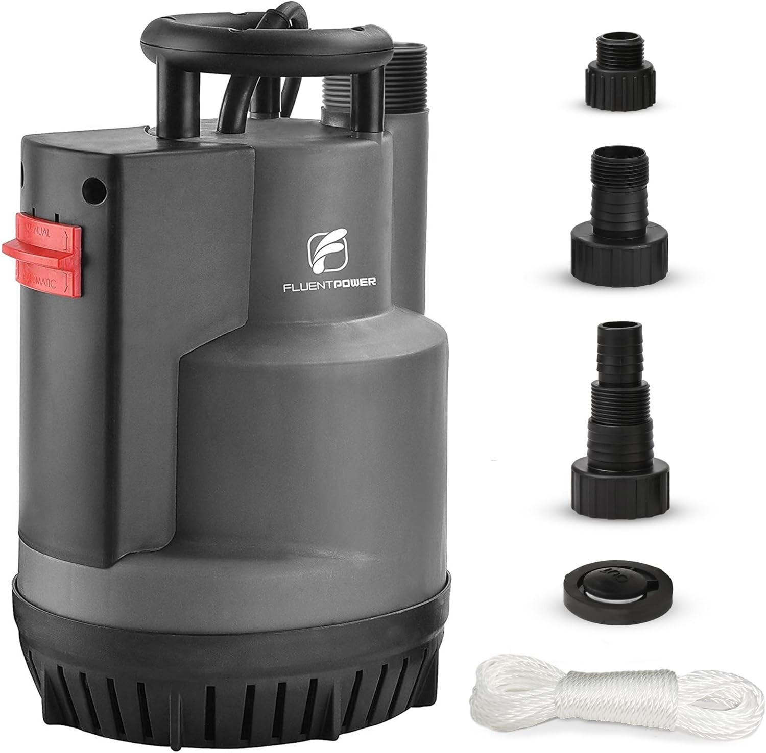 FLUENTPOWER 1/2HP Submersible Utility Pump 2500GPH Auto/Manual Modes Sump Pump gallery