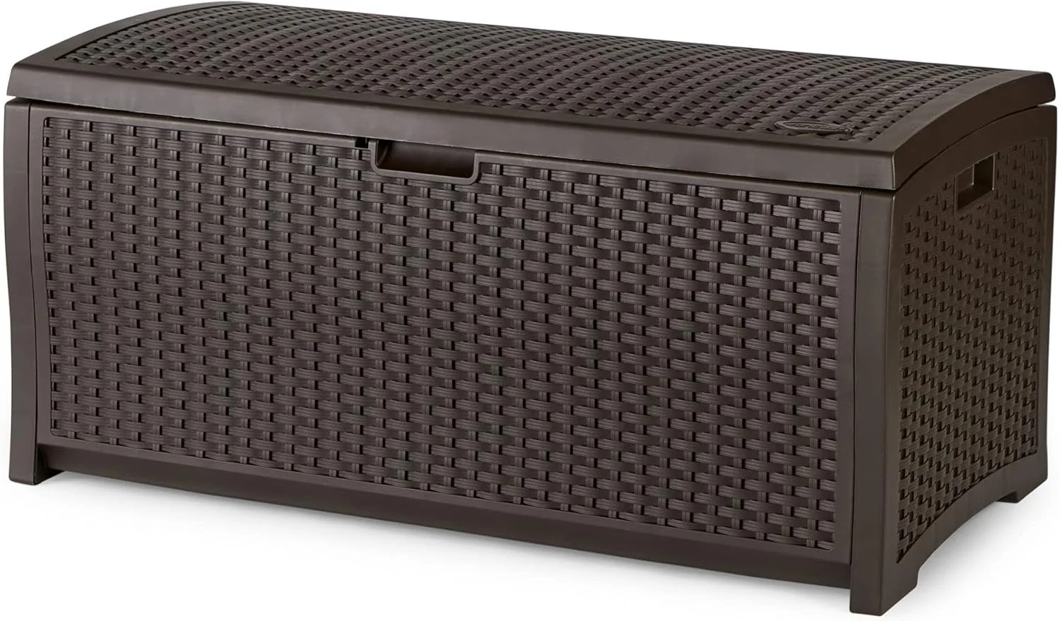 Suncast Outdoor Storage Box - 73 Gallon Mocha Brown Deck Box for Patio, weather- gallery