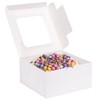 24 PCS White Bakery Boxes With Window 10x10x5 Inch Cake Pie Pastry Container gallery