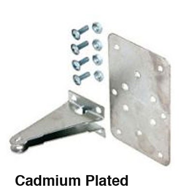 Storm Door Closer Reinforcing Mounting Bracket & Plate Cadmium Plated Steel gallery