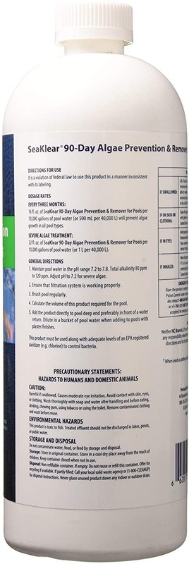 SeaKlear 90-Day Algae Prevention & Remover, 1 Qt gallery