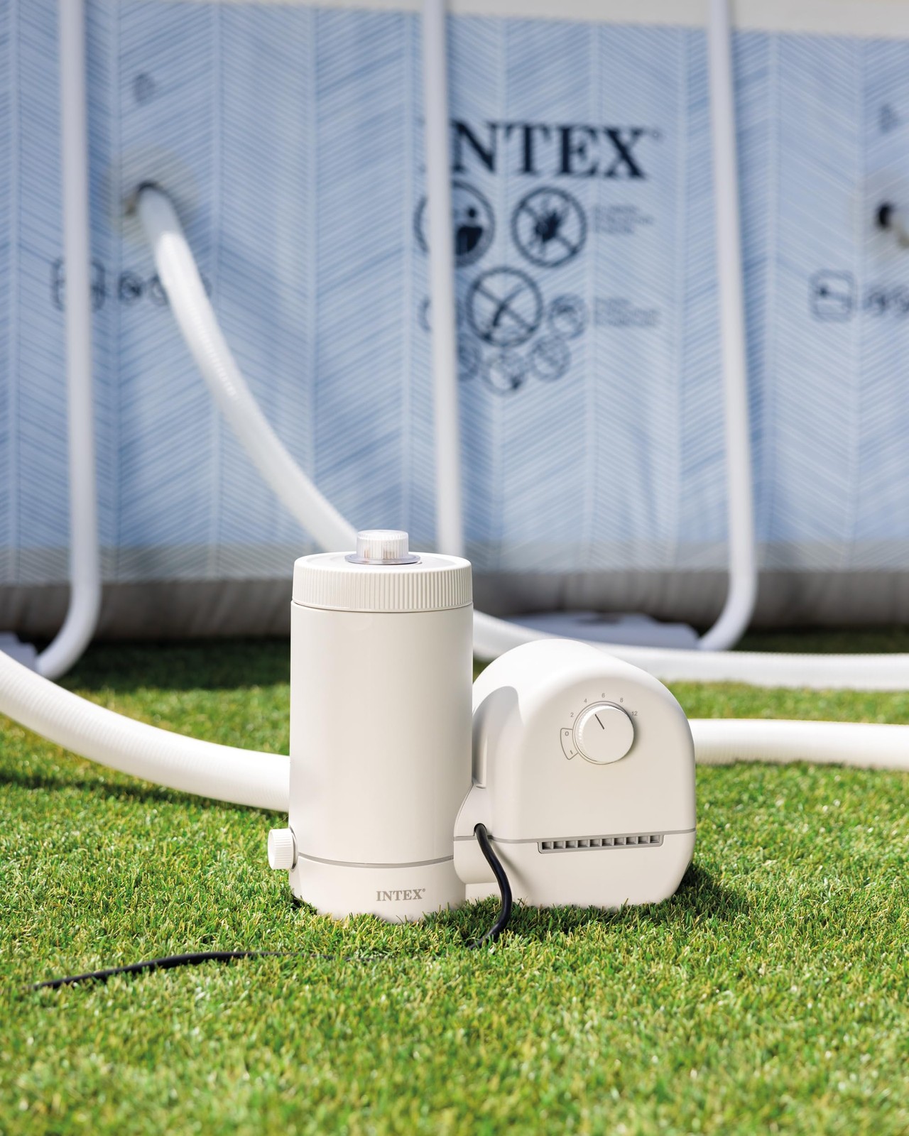 Intex 1000 Gph Filter Cartridge Pump For Above Ground Pool Water Circulation gallery
