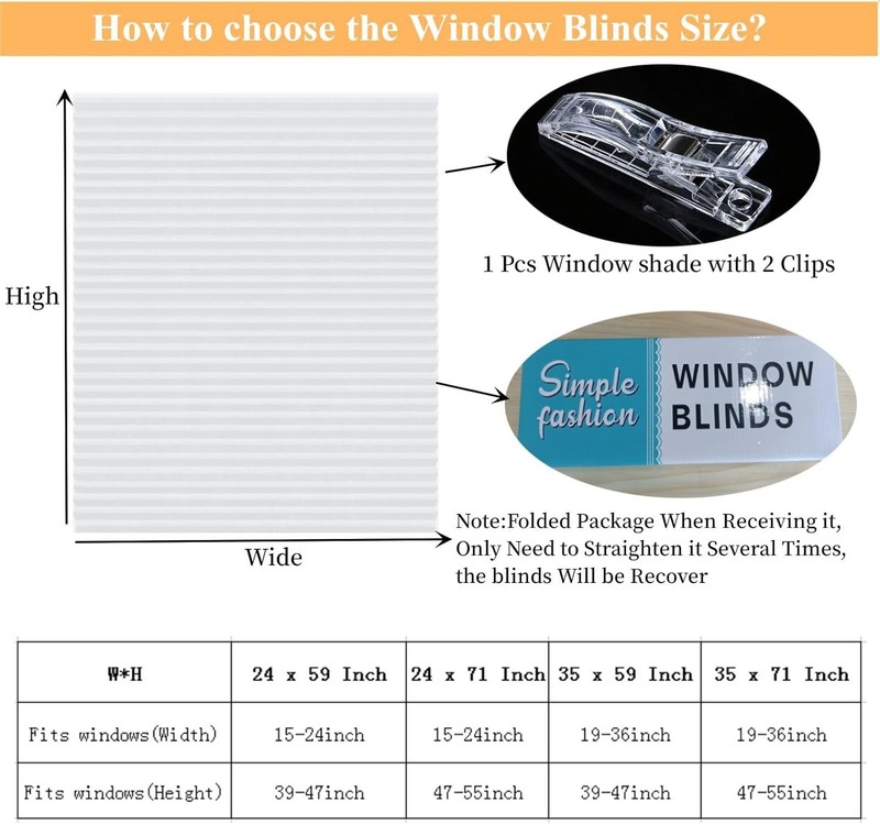 Pleated Window Blinds,Temporary Shades Cordless Light Filtering Pleated Paper Sh gallery