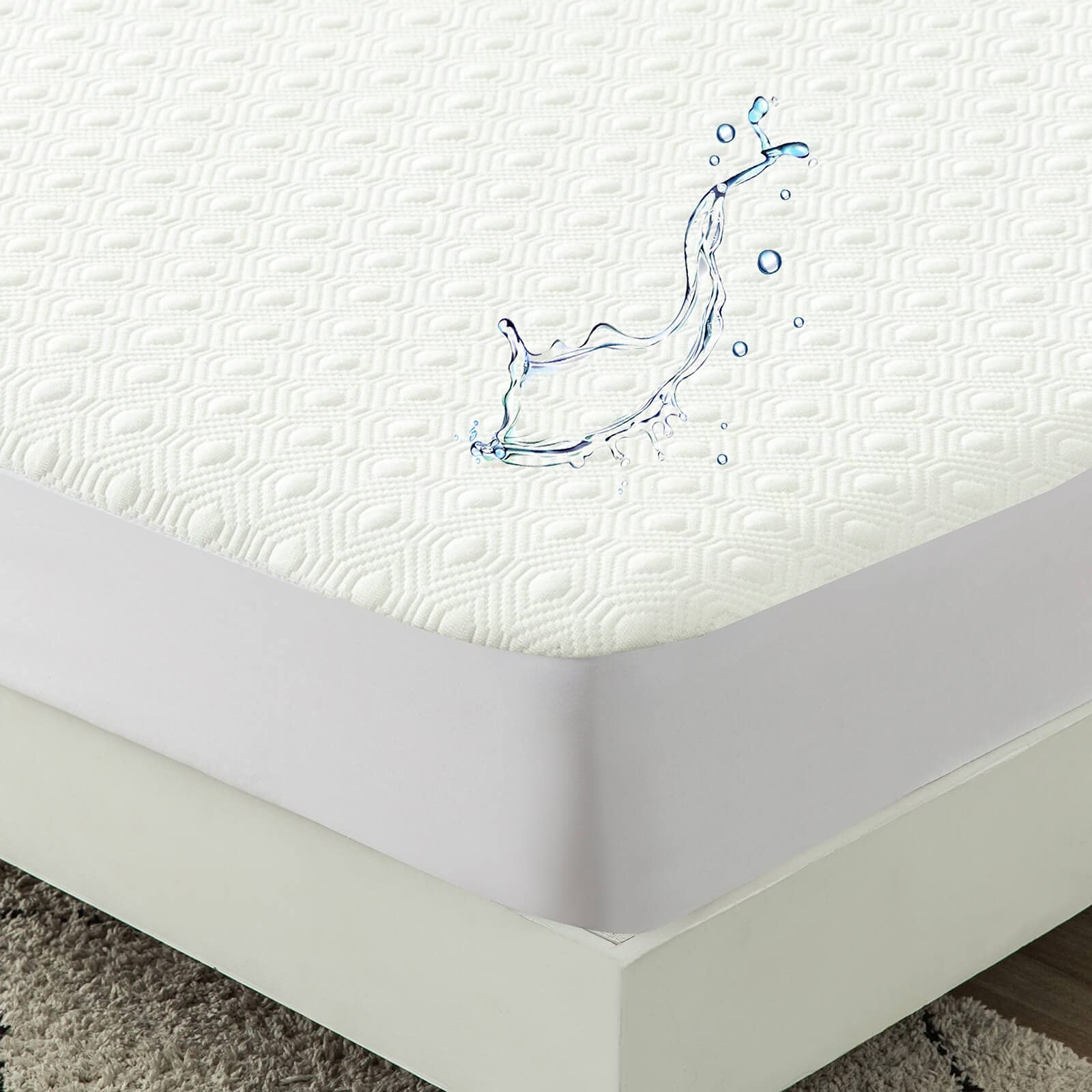 Waterproof RV Bunk Mattress Protector for 30 x 75 Narrow Twin or Camper Bed C... gallery