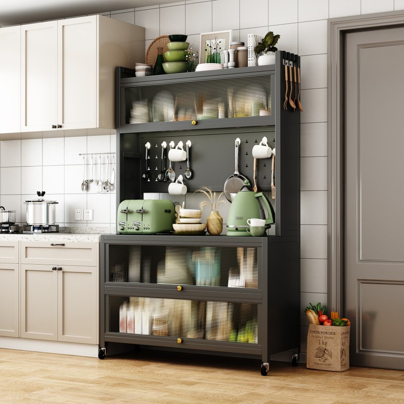 5 Tier Multifunctional Microwave Stand Buffet, Coffee Bar,DJYC1 gallery