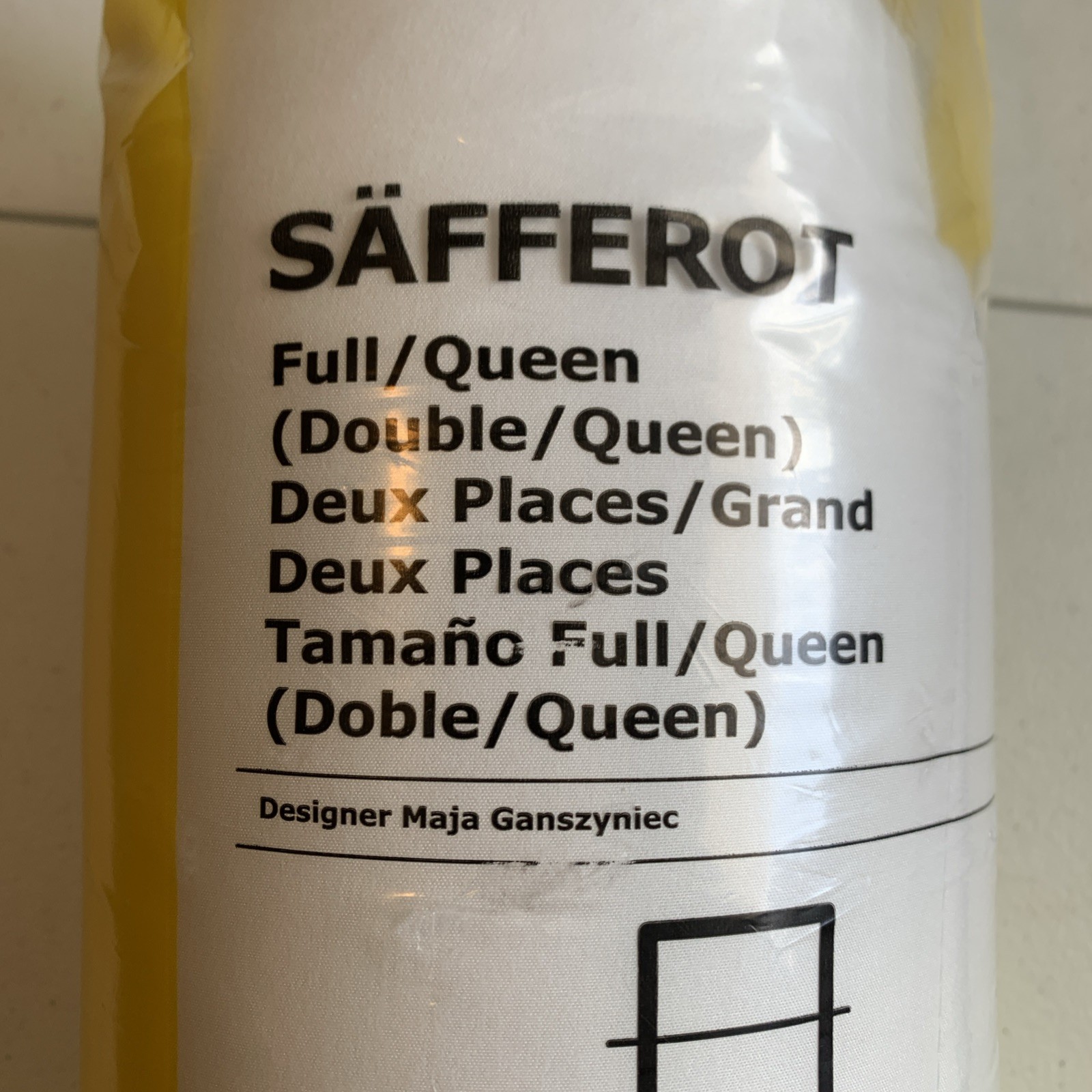 New IKEA SAFFEROT Full/Queen Duvet Insert Light Warm Comforter White 86”x86” gallery