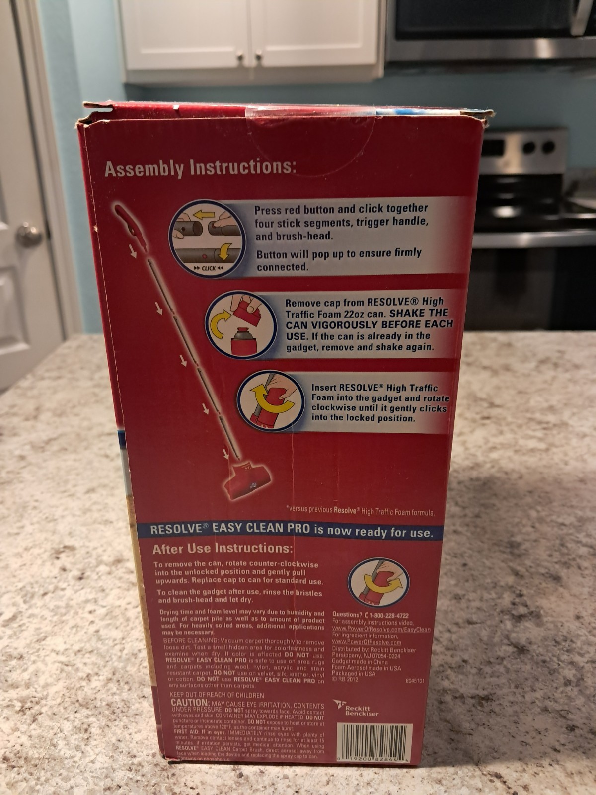 Resolve Easy Clean Pro Carpet Cleaner Gadget + Foam Refill gallery