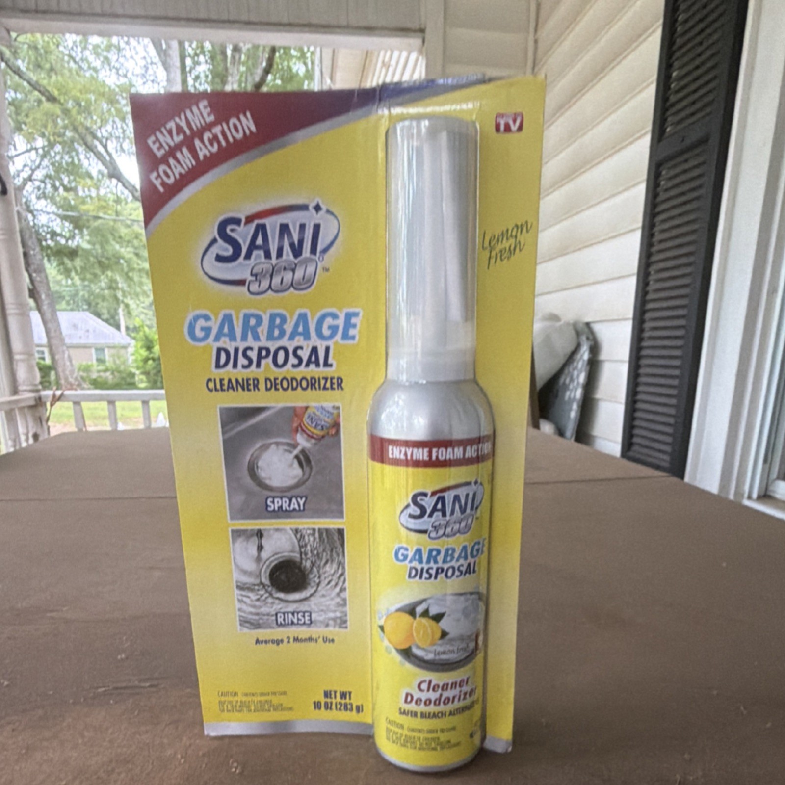 Sani 360 Enzyme Foam Garbage Disposal Cleaner & Deodorizer, Lemon 10 oz gallery