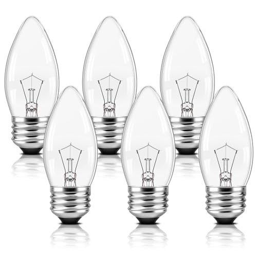 60 Watt Incandescent Light Bulbs C35, E26 Medium Base Chandelier 60.0 Watts gallery