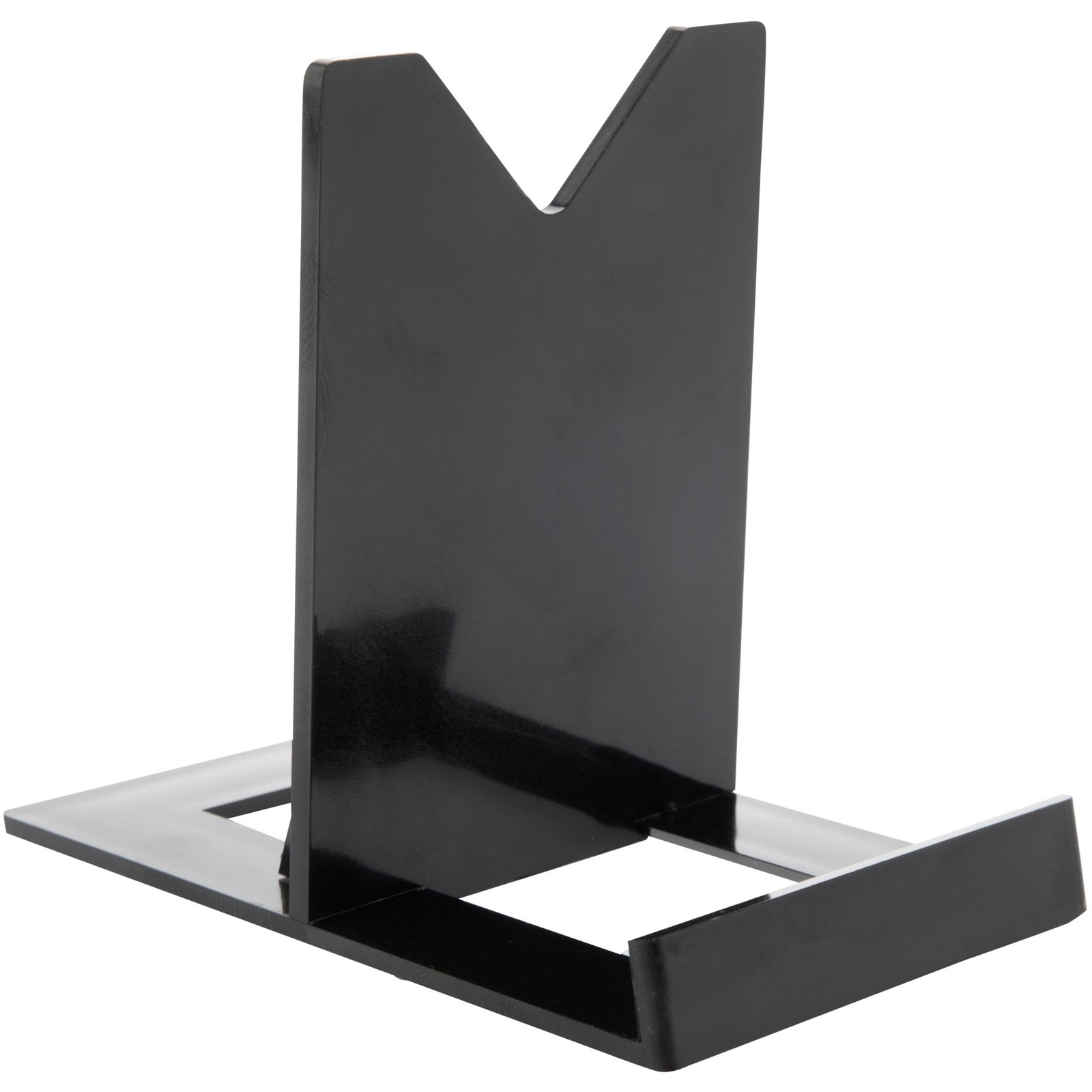 Plymor Black Acrylic Sliding-Back Adjustable Easel, 3.125" H x 2.25" W x 3.5" D gallery