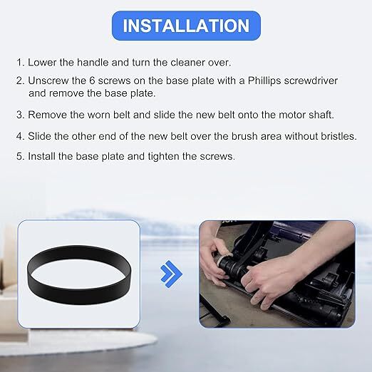 4Pack For Bissell PowerForce Compact 1520 EasyVac Lightweight Vacuum Belt gallery