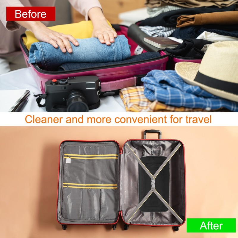 Compression Packing Cube 34x26x13cm Travel Luggage Organizers Bag Black gallery