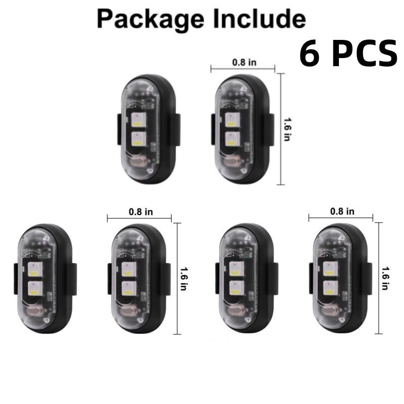 6/2 Pieces Wireless Led Strobe Lights with Remote, 8 Colors Wireless Led Lights gallery