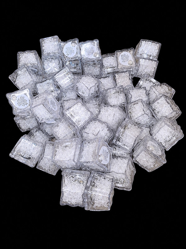 75 Flashing LED Ice Cubes Reusable Light Up Drink Cubes Party Bar Lights gallery