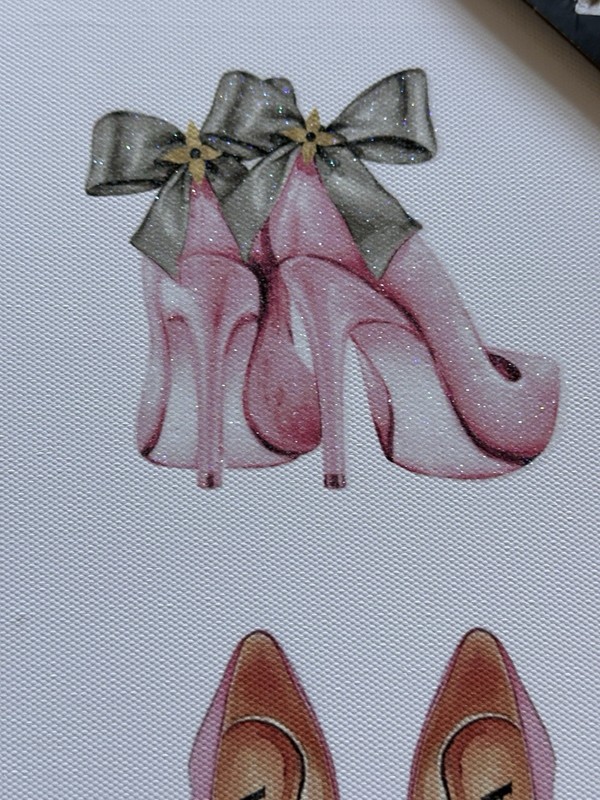 Chic Designer Inspired Lux Heels Collage Wall Art Glam Closet Beauty Room Decor gallery
