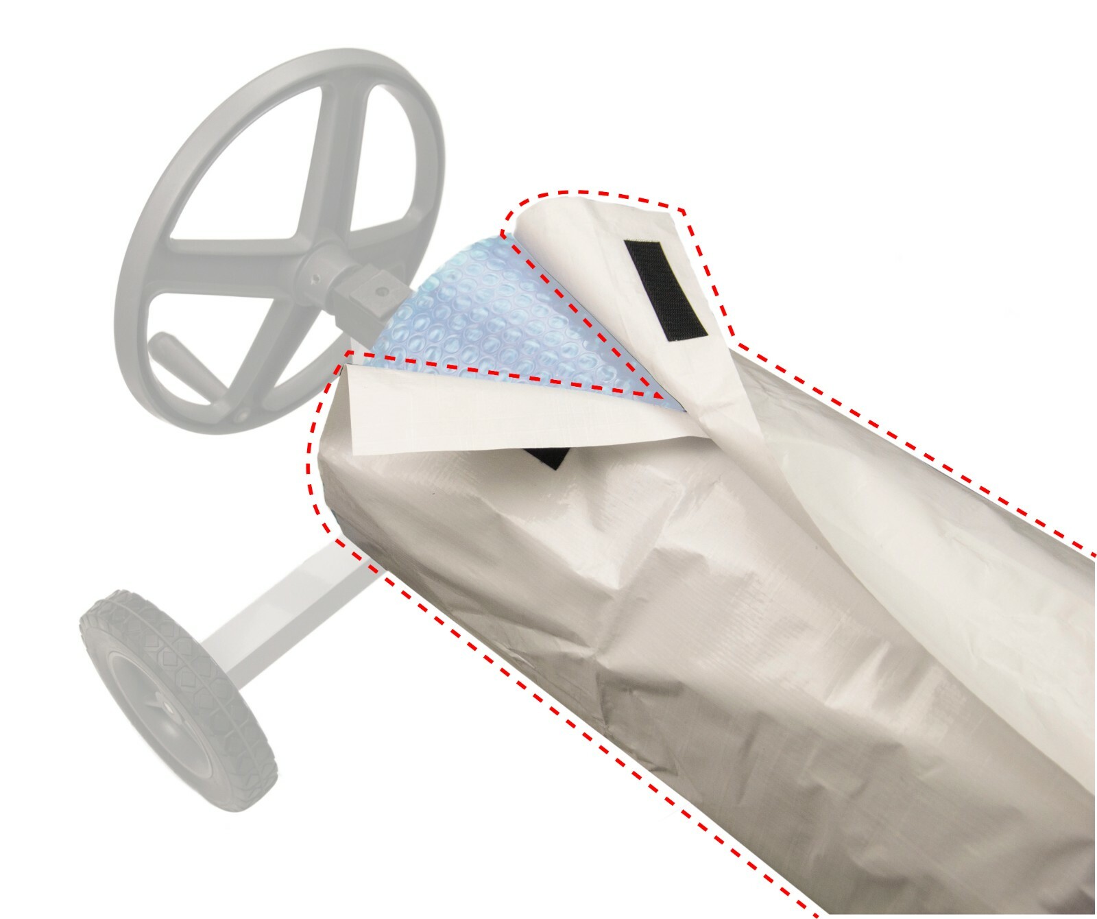 Swimming Pool Solar Reel Protective Winter Cover for Pools (Choose Width) gallery