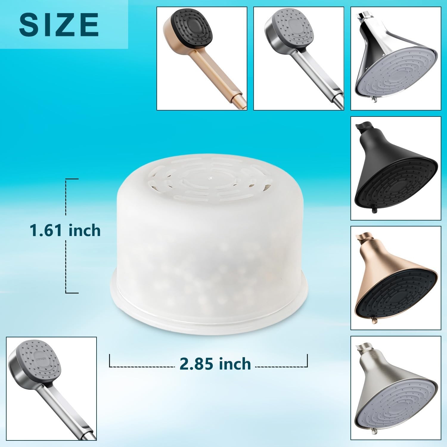 Multi-Stage Shower Filter Replacement Compatible with CANOPY Filtered gallery