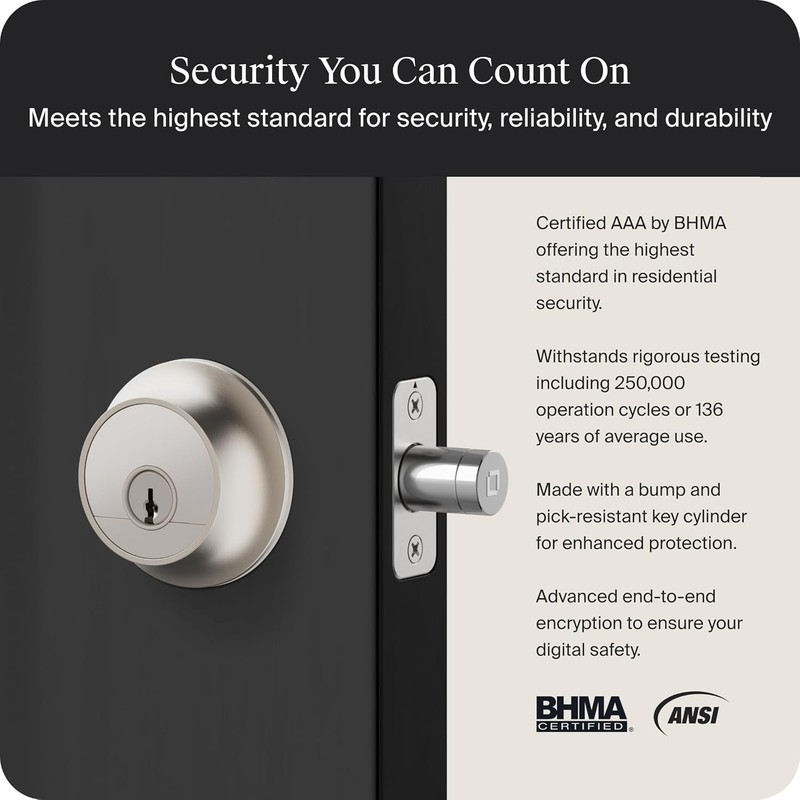 Level Lock Pro Smart Lock Matter Over Thread Apple Home Key gallery
