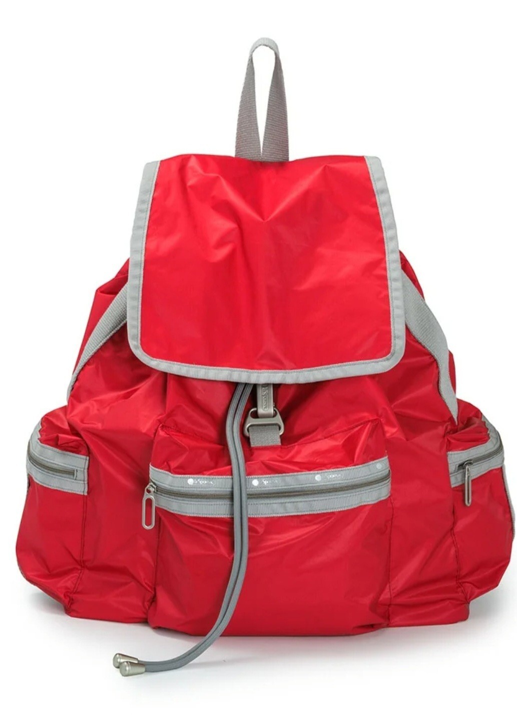 LeSportsac Essential 3 Zip Voyager Backpack-Red