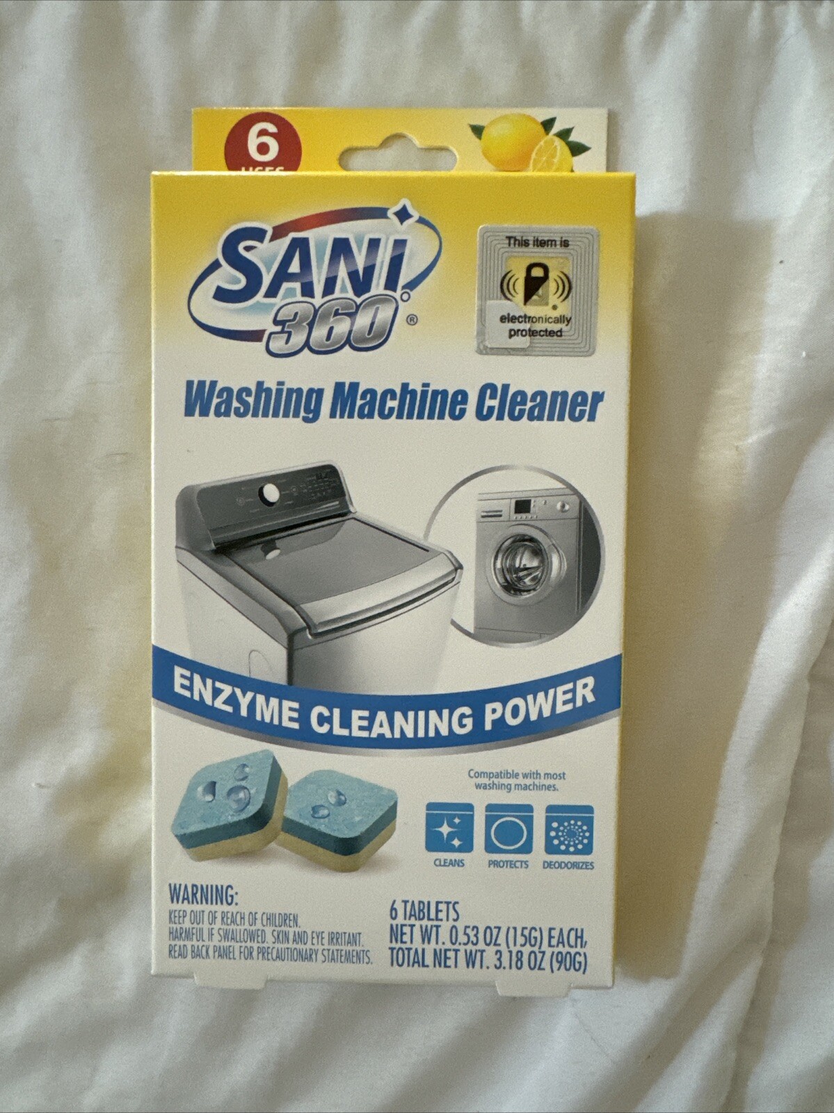 SANI 360° Washing Machine Cleaner, 12 Month Supply is Formulated with Enzyme,... gallery