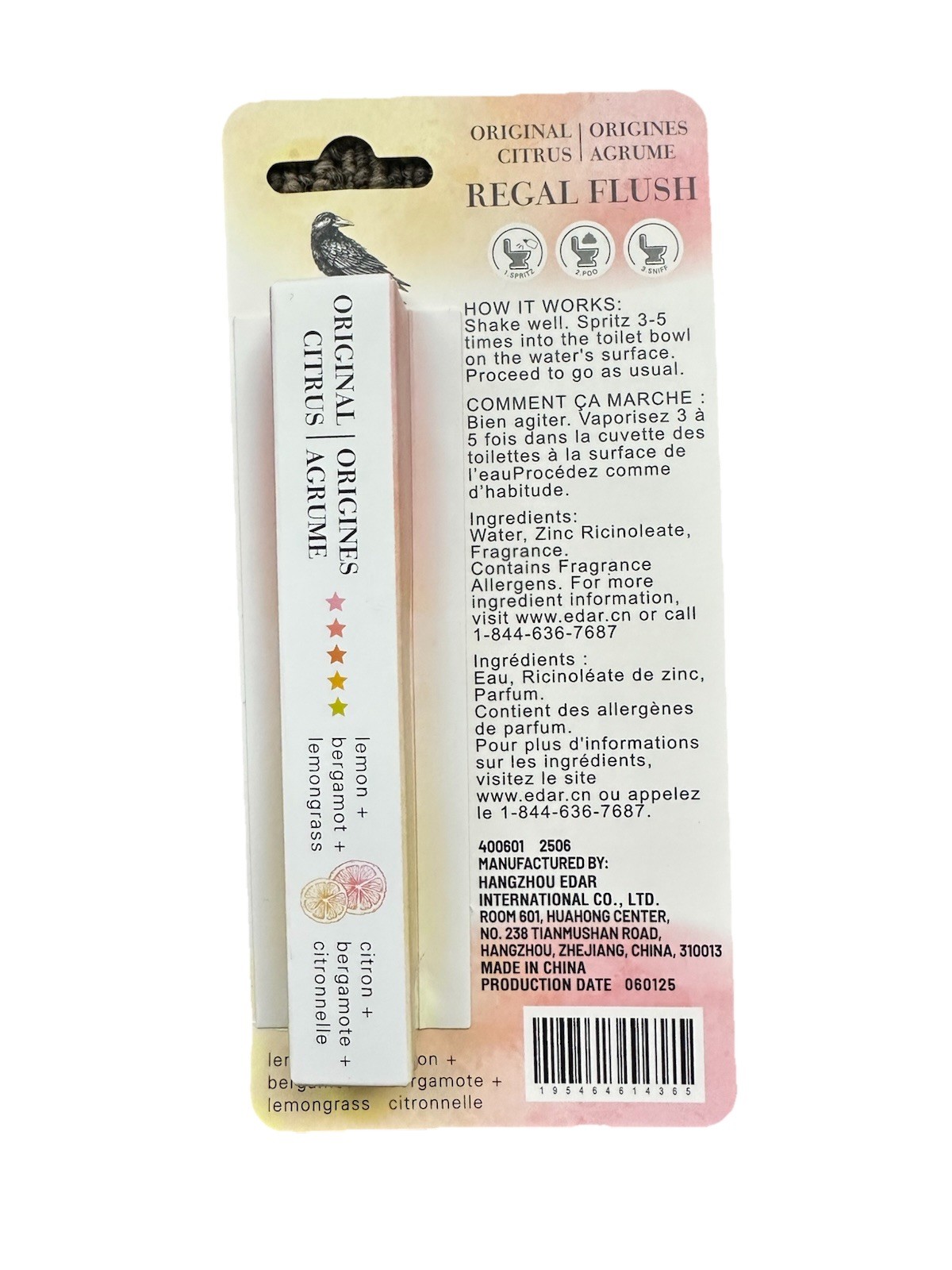 2x Regal Flush Toilet Spray Original Citrus Lemon Bergamot Lemongrass 10mL Each gallery