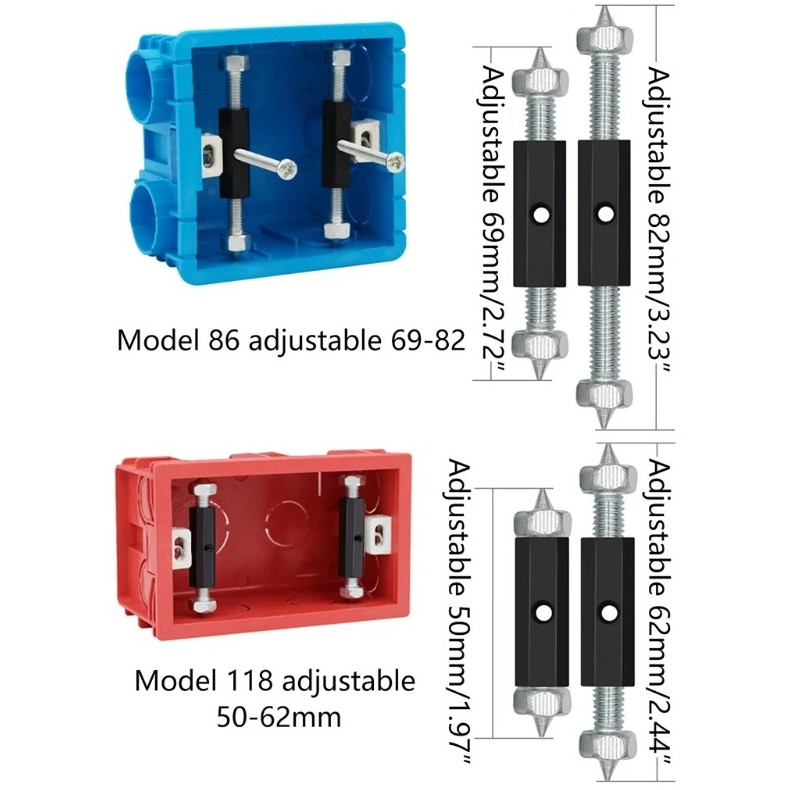 10pcs Wall Switch Socket Cassette Repair Kit with Screws and Wrench - NEW gallery