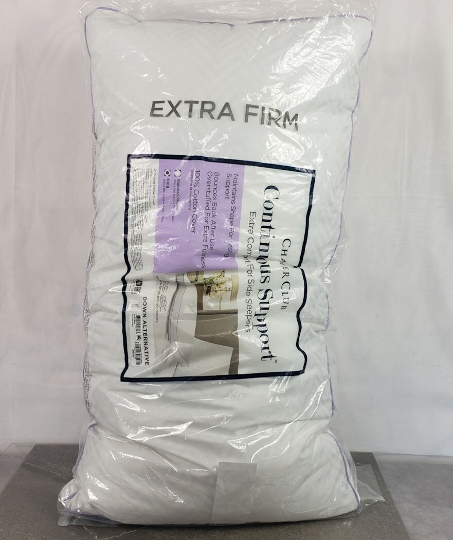 Charter Club Continuous Support Pillow Extra Comfort White King 20 in x 36 in gallery