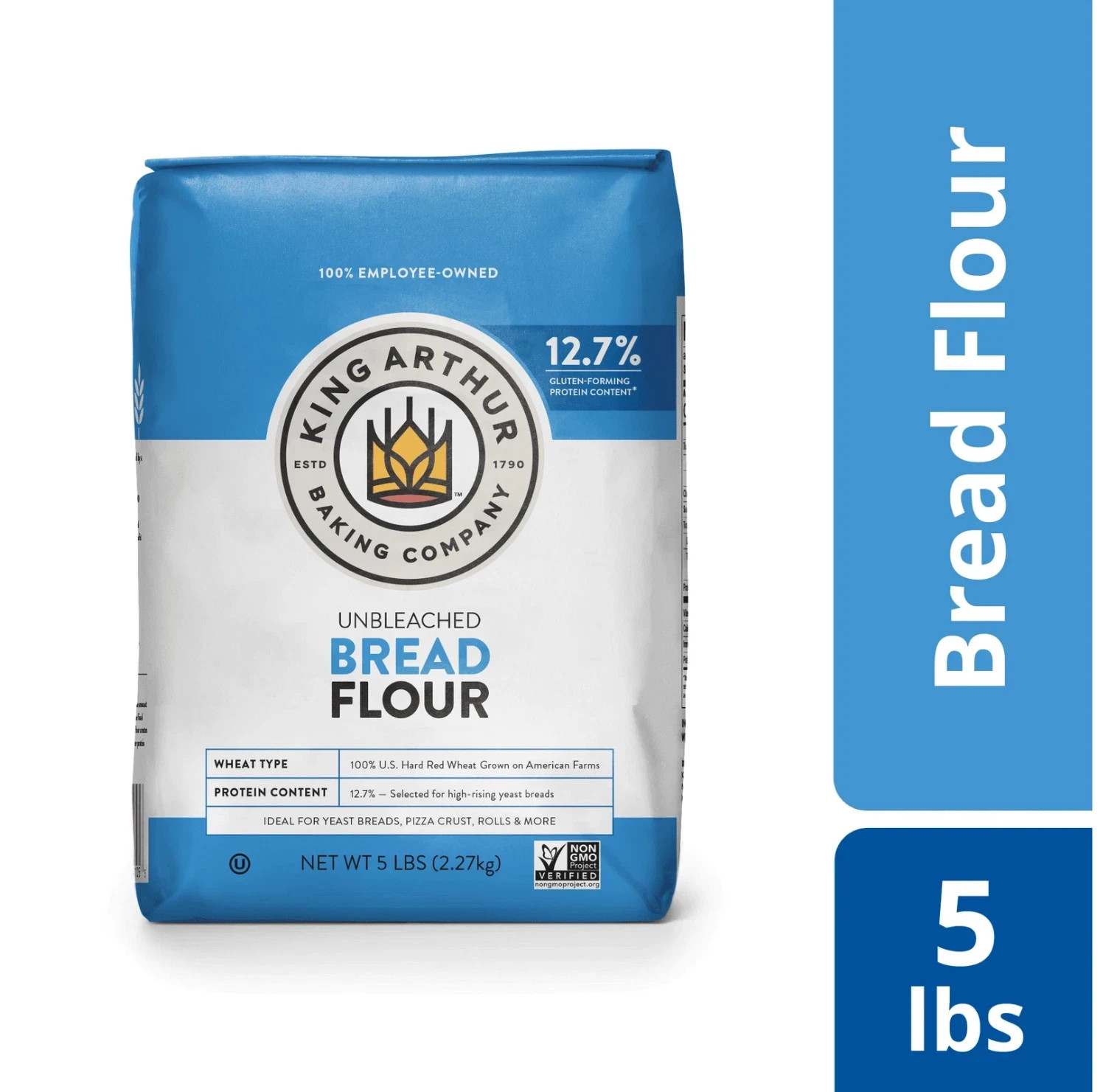 King Arthur Flour Unbleached Bread Flour 5 lb. Bag FREE & FAST SHIPPING gallery