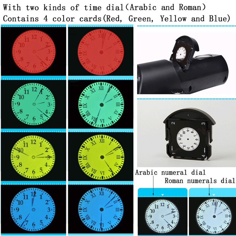 Multifunction Analog LED Digital Light Home Wall Projection Projector Time Clock gallery