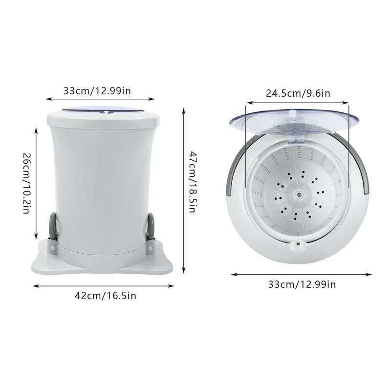 Mini Dryer Portable Compact Clothes Spin Dryer Manual Home Laundry Dryer NEW gallery