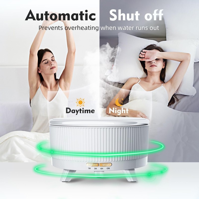 Essential Oil Diffuser 500ML Ultrasonic Cool Mist 20H Home Bedroom gallery