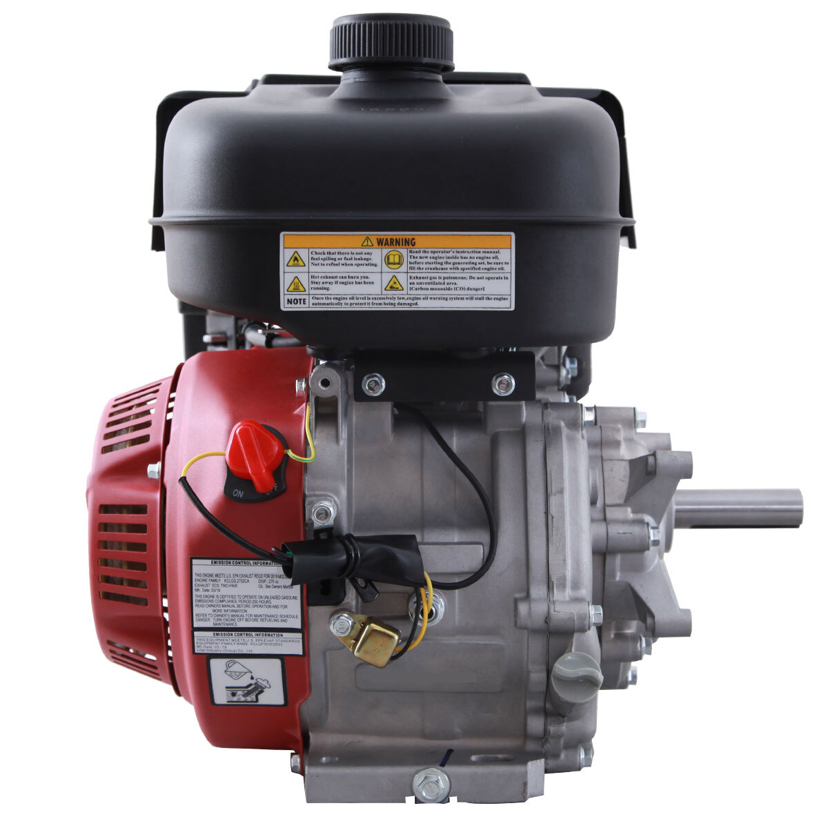 9HP 6:1 Gear Reduction Gas Engine Cement Mortar Mixer Side Shaft Small Motor gallery