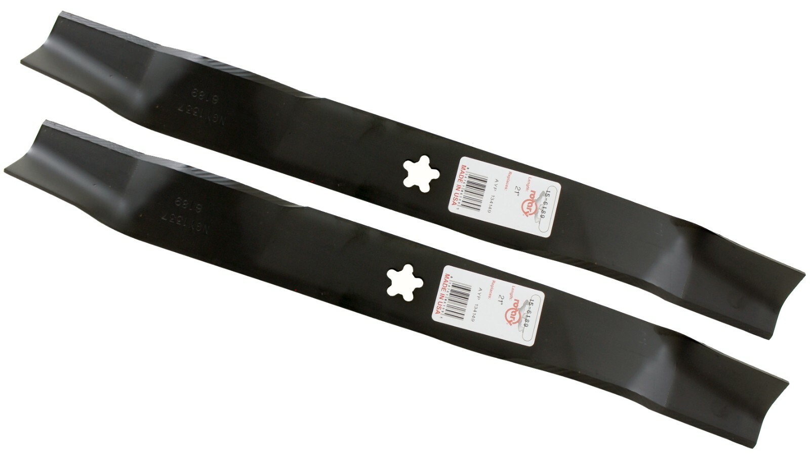 42" Rotary #6189 Mulching Lawnmower Blade Set (2) 5pt Star CH Craftsman 134149 gallery