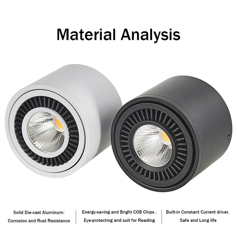 Adjustable Surface Mounted LED Ceiling Downlight Wall Spot Light + Driver HRM gallery