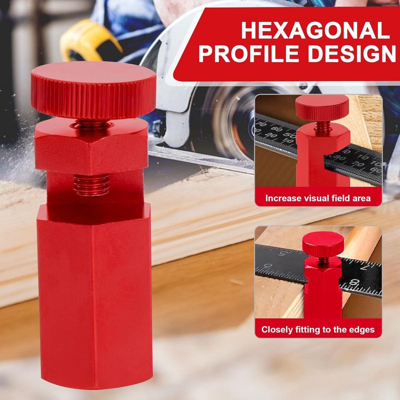 Tall Stair Gauges Framing Square Attachment Rafter Layout Tool Aluminum Red 2 Pa gallery