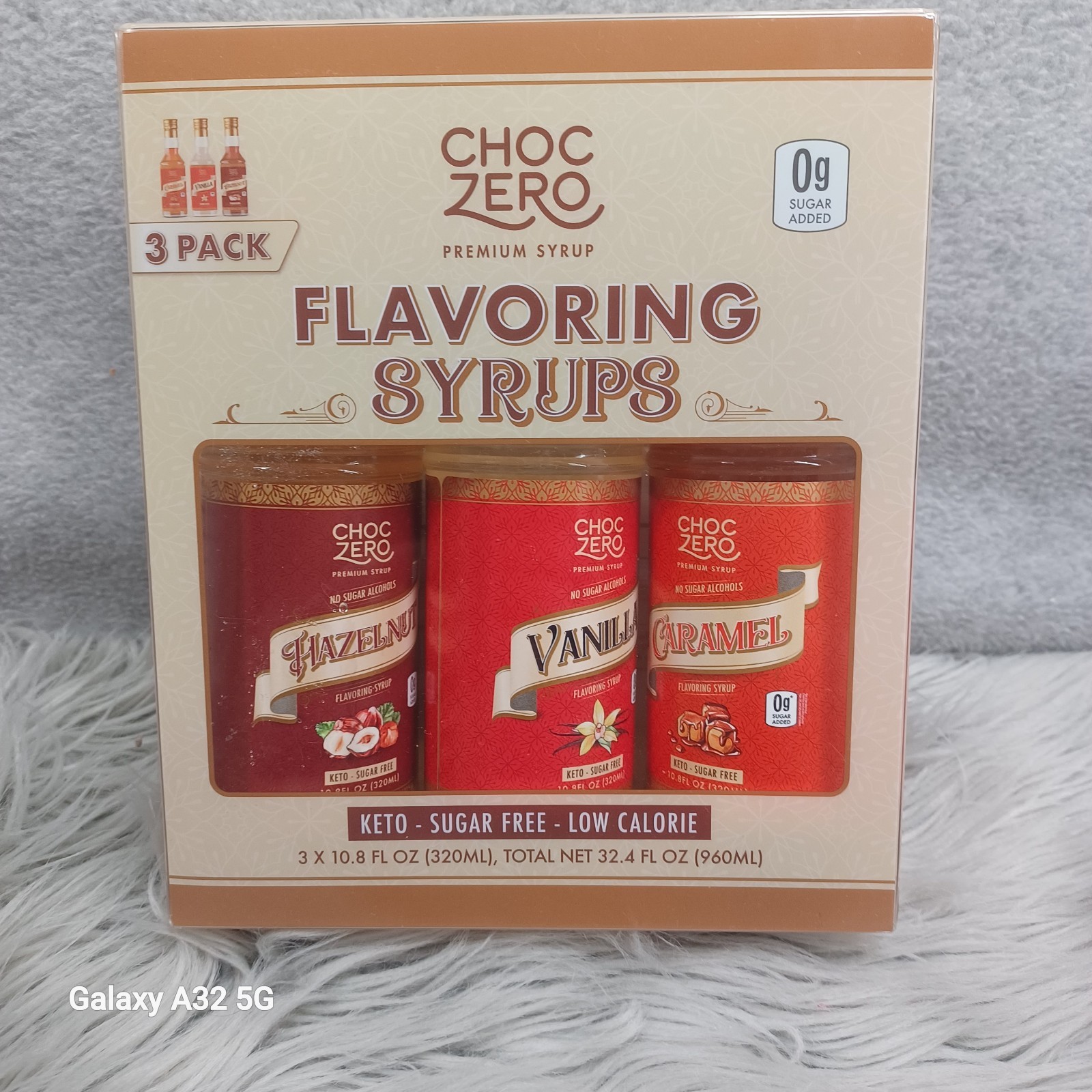 ChocZero Sugar Free Coffee Syrup Variety Pack– Caramel, Vanilla & Hazelnut |... gallery