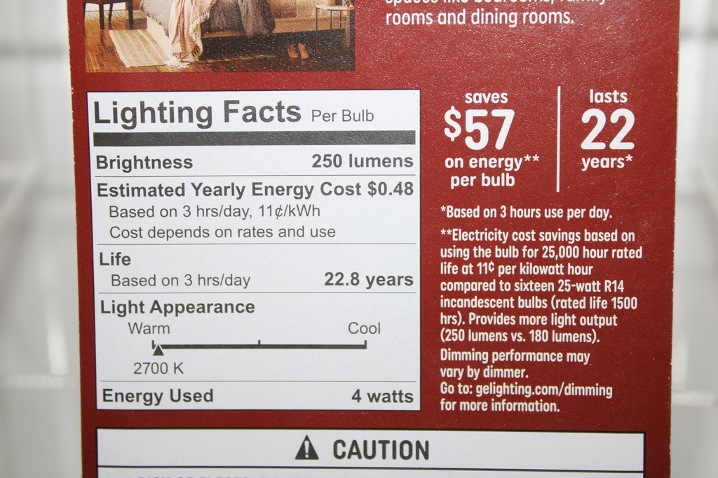 GE Relax 25w Equiv 4w LED Bulb R14 Intermediate Base Soft White Indoor Flood gallery