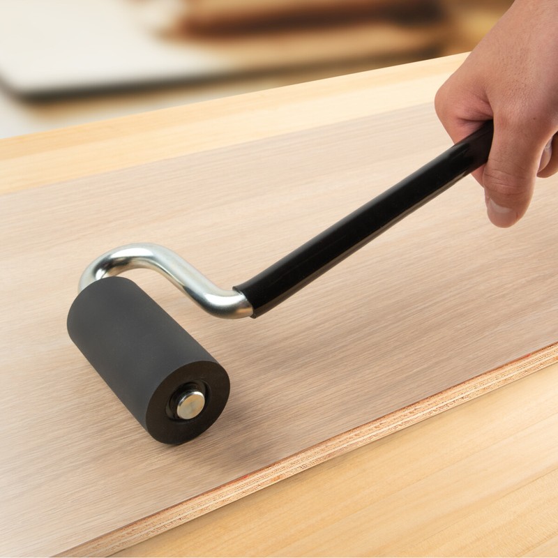 POWERTEC Long Handle J-Roller with Rubber Roller, 1-1/2-Inch by 3-Inch (71010) gallery