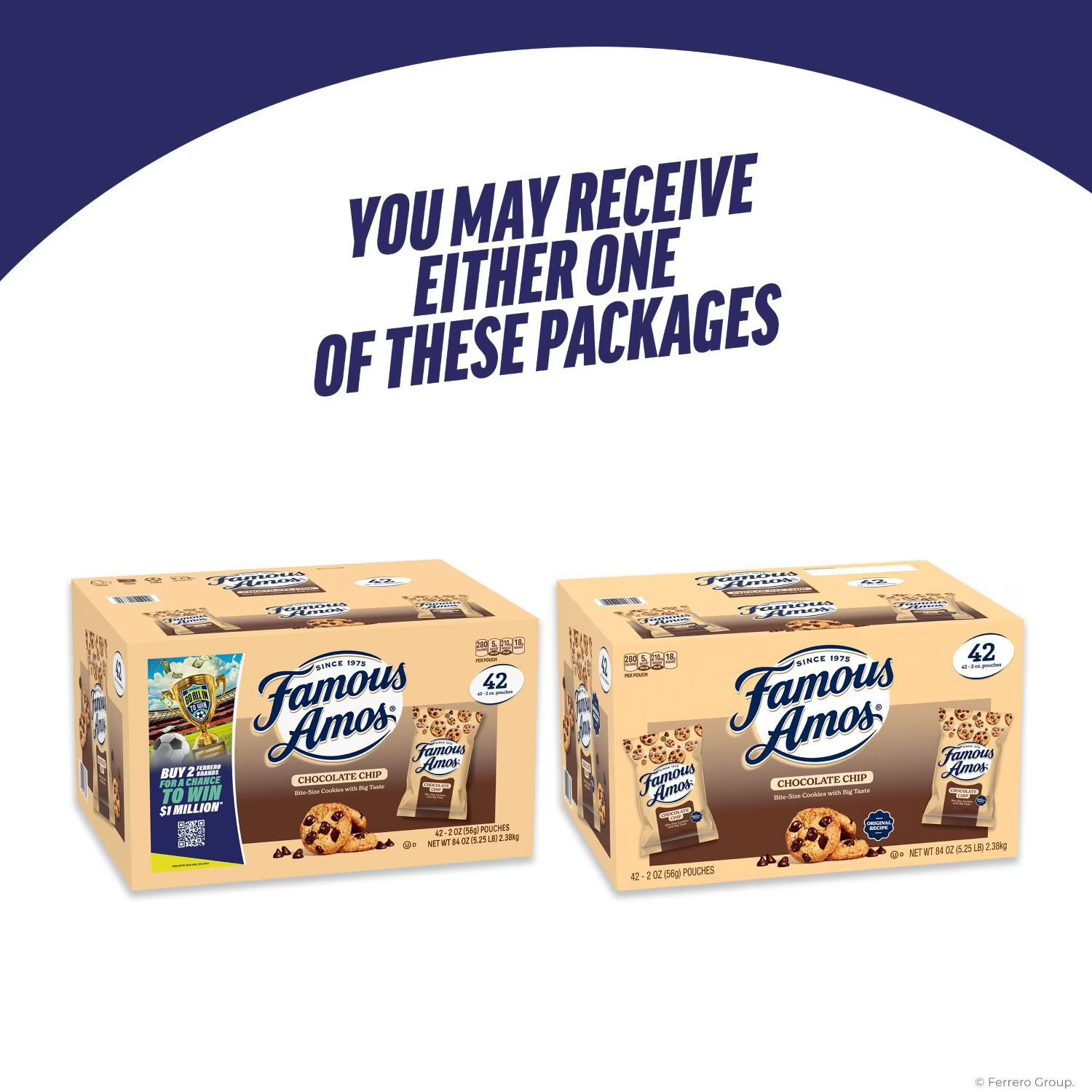 Famous Amos Chocolate Chip Cookies 2 oz Packs – 42 Count Bulk Snack. gallery